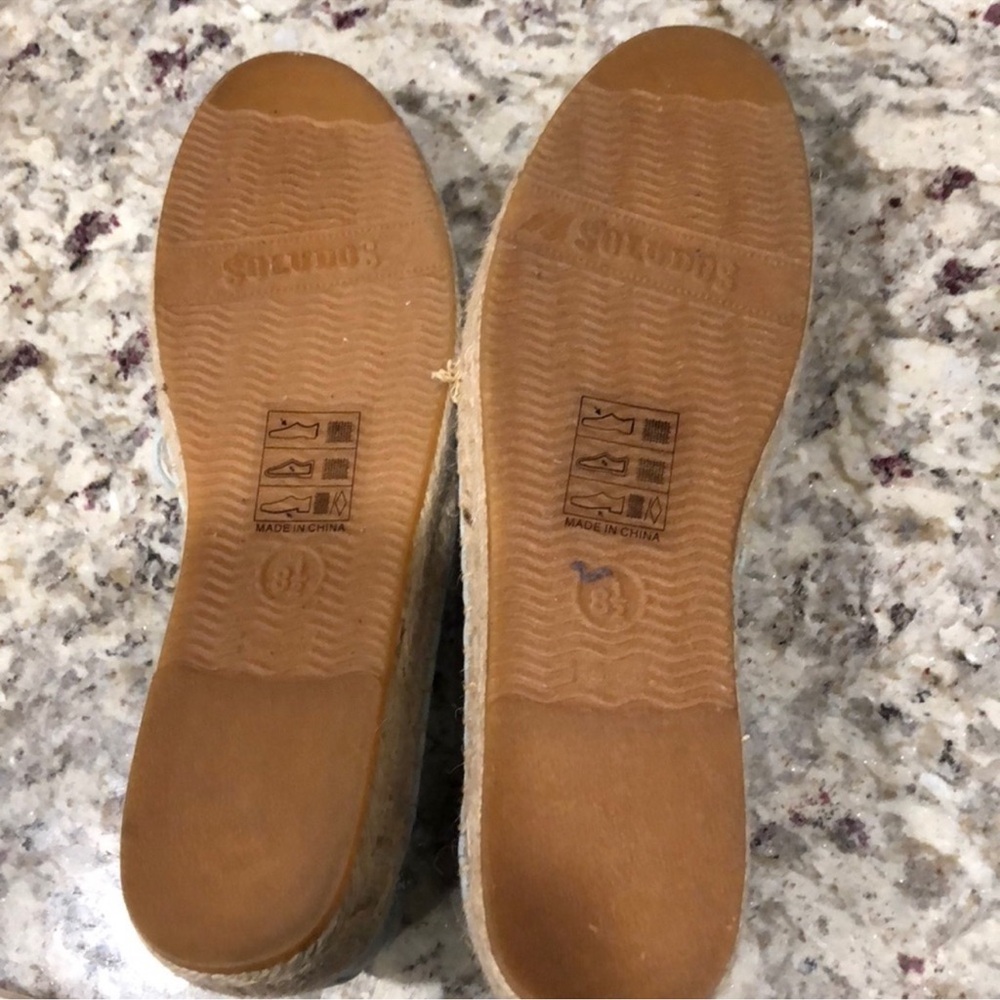 Soludos Beach Theme Espadrilles. Sz 8.5 - Picture 6 of 7